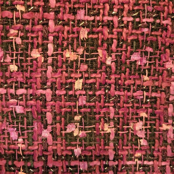 KARL LAGERFELD PARIS TWEED DOUBLE-BREASTED BLAZER SZ 10 - Picture 12 of 16